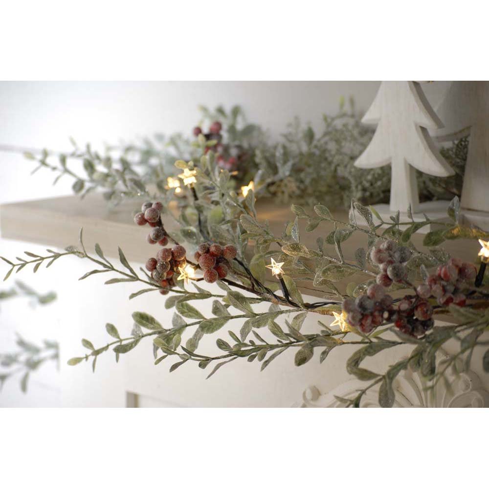 100 Battery Operated Star Warm White Lights