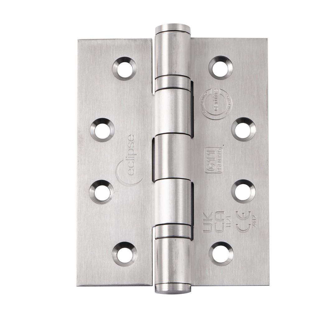 102X76X3MM Ball Bearing Hinge Bright Stainless Steel