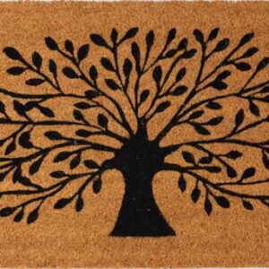 Tree of Life Black Mat 40x120cm