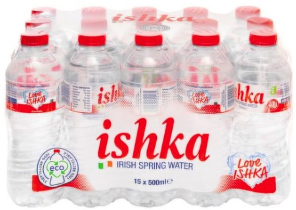 15 PACK WATER 500ml ISHKA (INC €2.25 DRS)