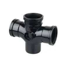 Wavin Soil Black-Tee 110MM S/S