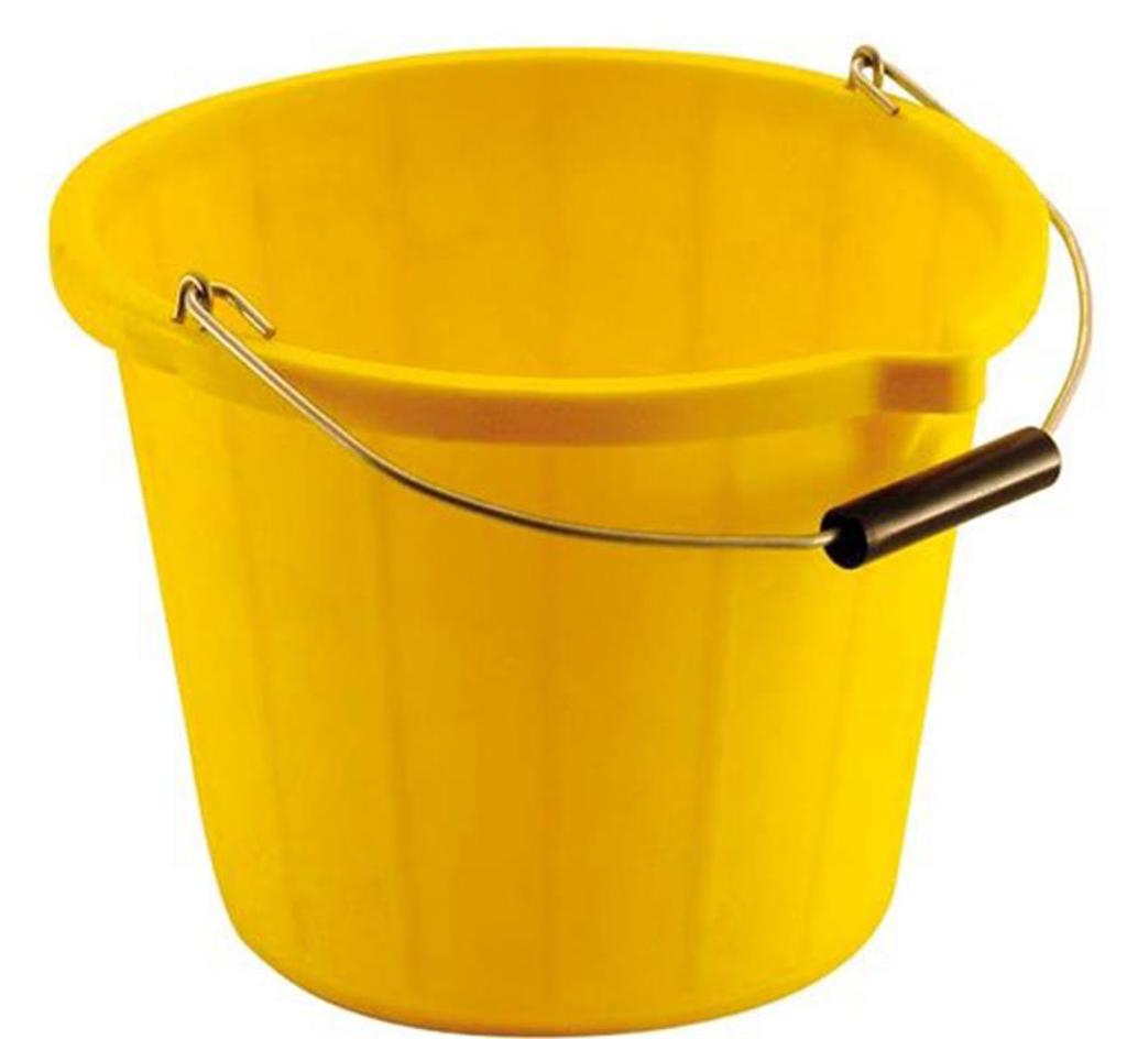 3 Gallon Yellow Bucket