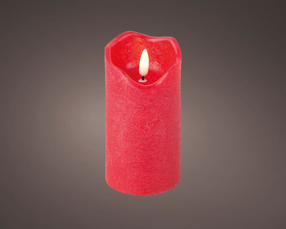 13cm Flameless LED Candle in Red