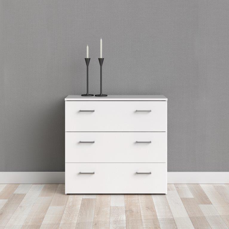 Space Chest 3 Drawers White
