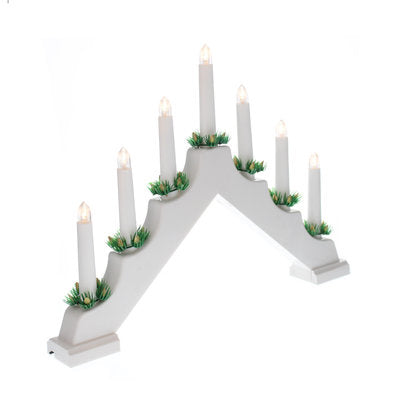 Battery Operated White Candle Bridge