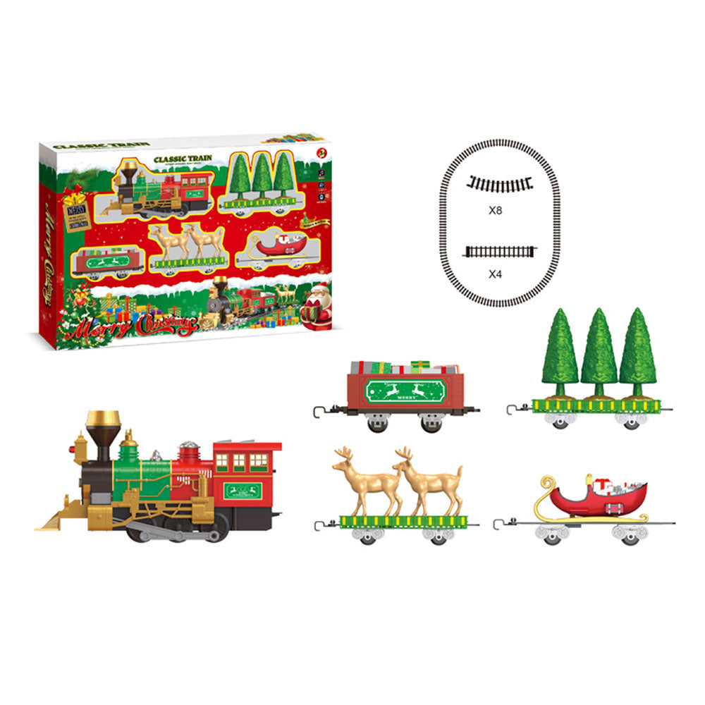Battery Operated Elf Train Set With Lights and Music