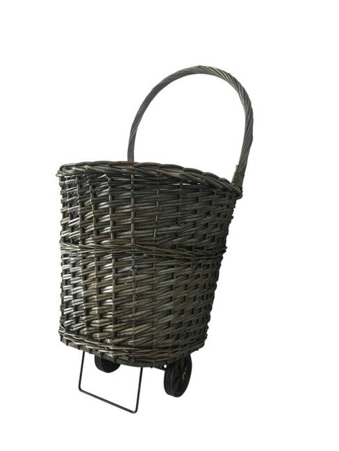 Wicker Cart Grey with Liner