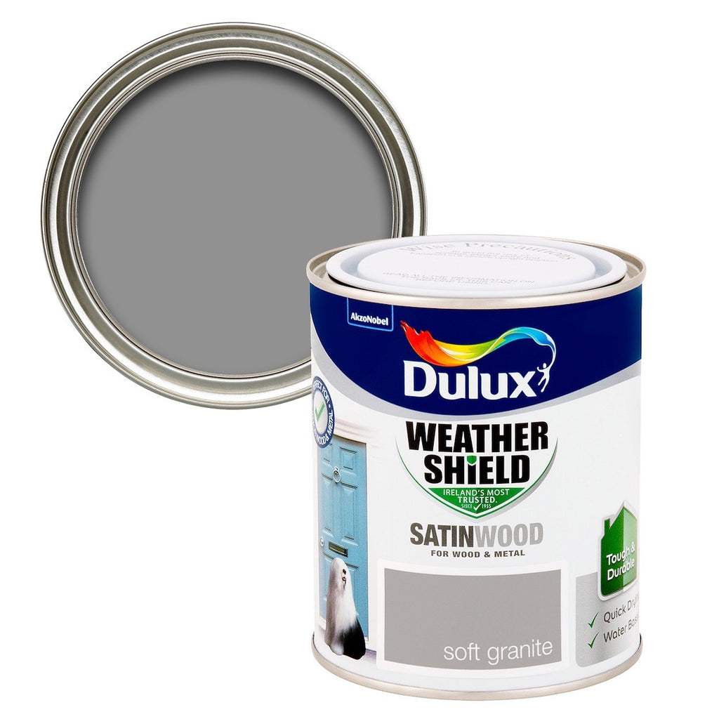 Dulux Weathershield Exterior Satin Soft Granite 750ml