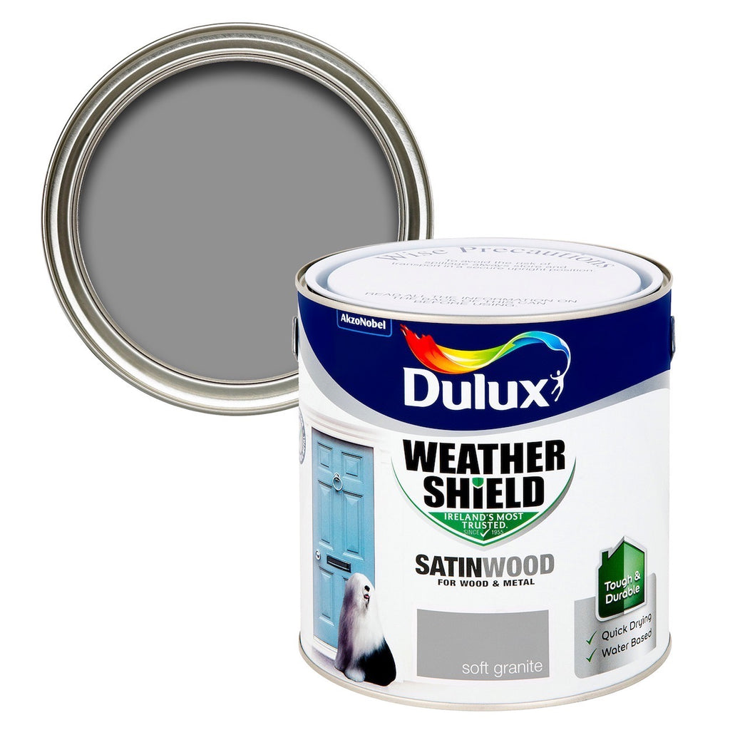 Dulux Weathershield Exterior Satin Soft Granite 2.5L