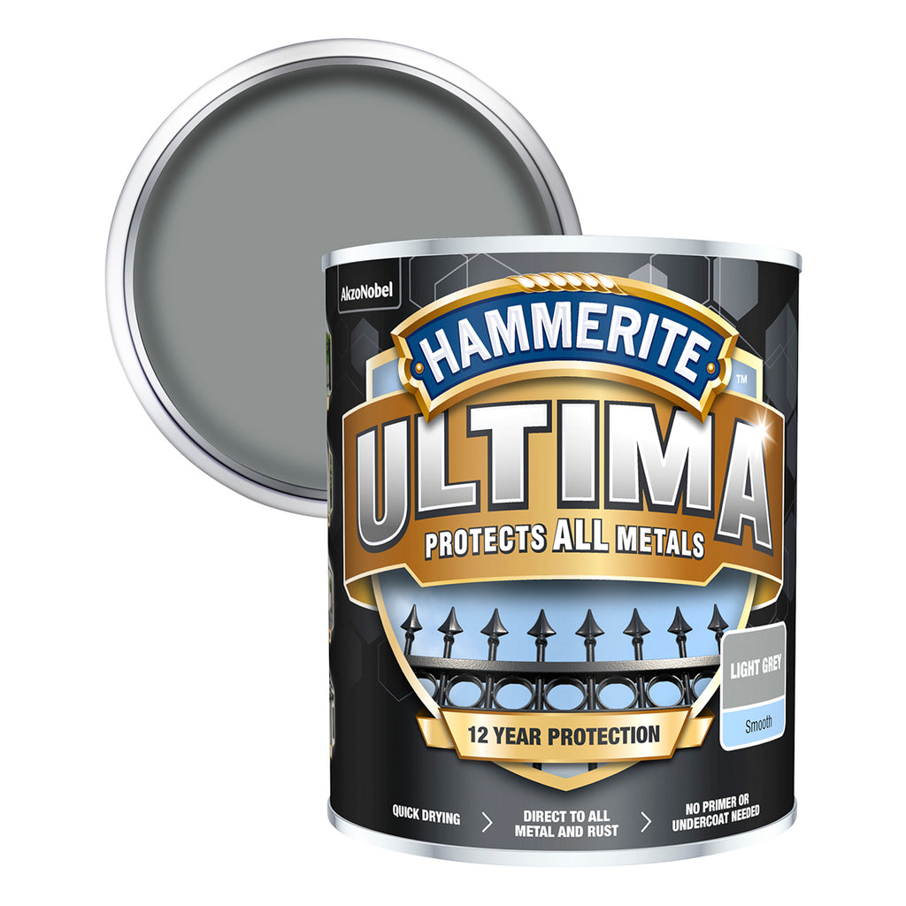 Hammerite Ultima Smooth Light Grey 750ml