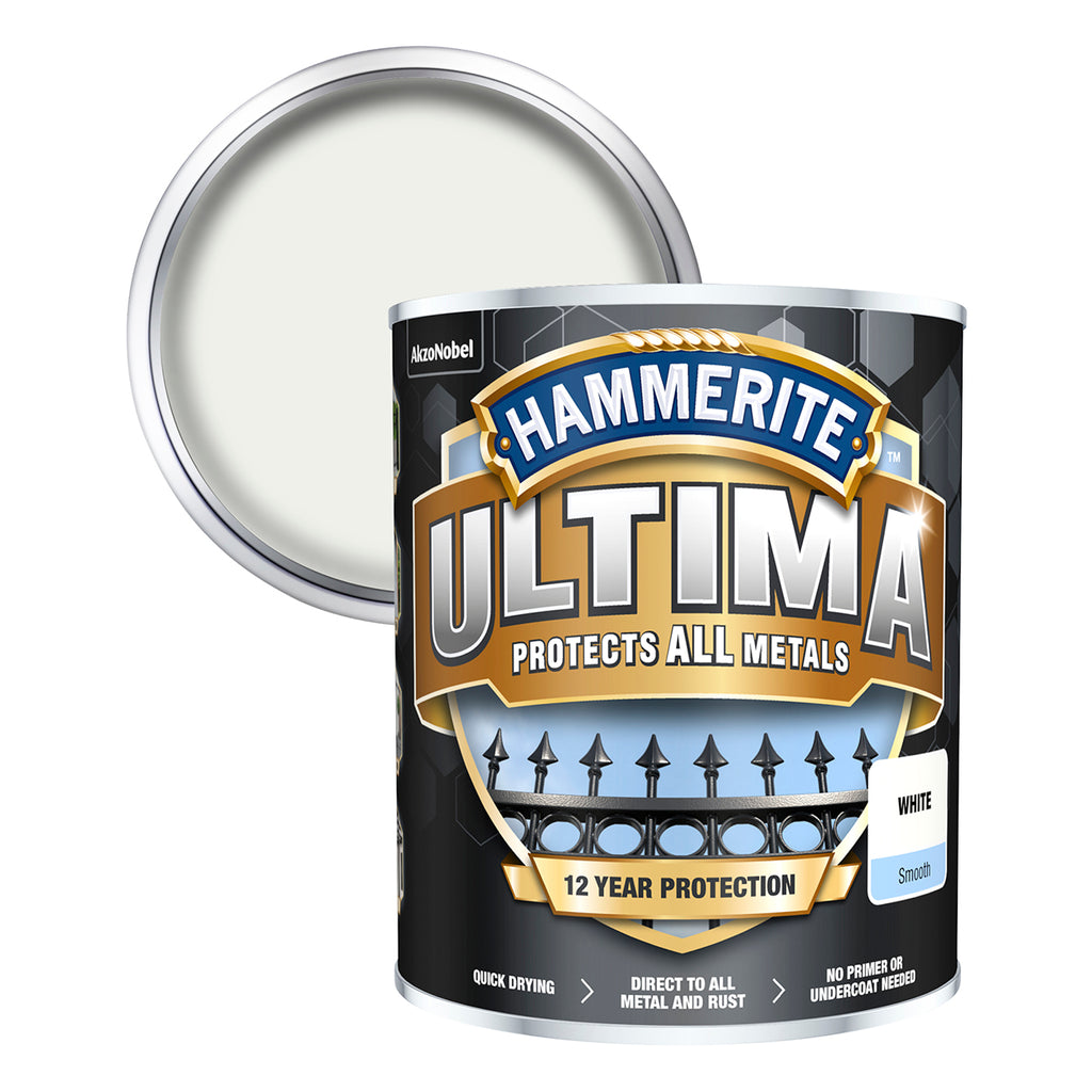 Hammerite Ultima Smooth White 750ml