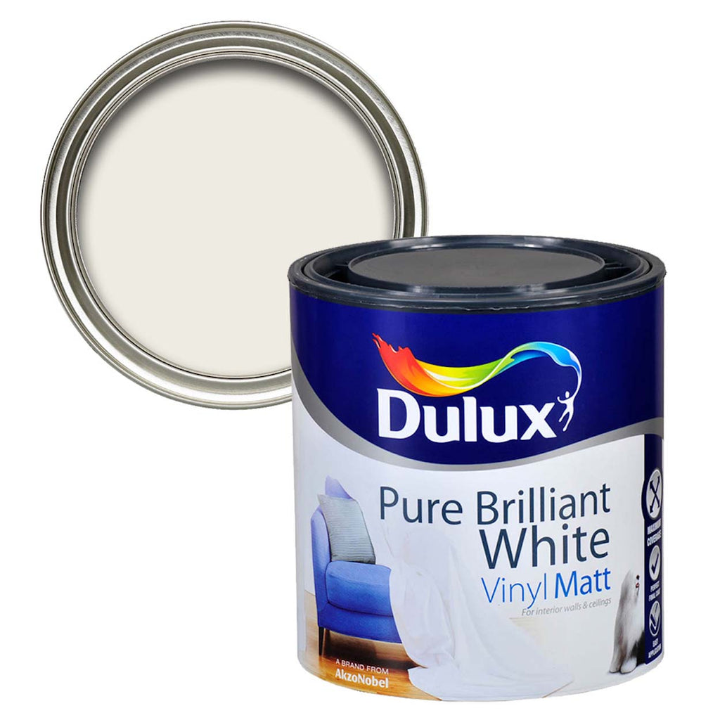Dulux Vinyl Matt Pure Brilliant White 1L