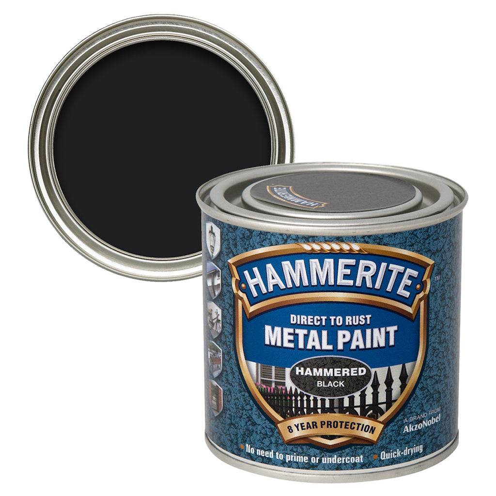 Hammerite Metal Paint Hammered Black 2.5L