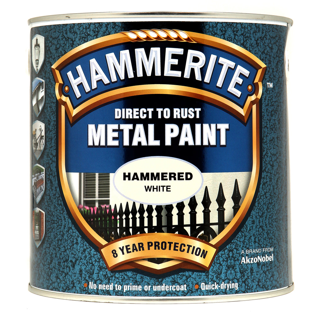 Hammerite Metal Paint Hammered White 2.5L