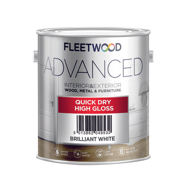Fleetwood Advanced Gloss Brilliant White 2.5Ltr