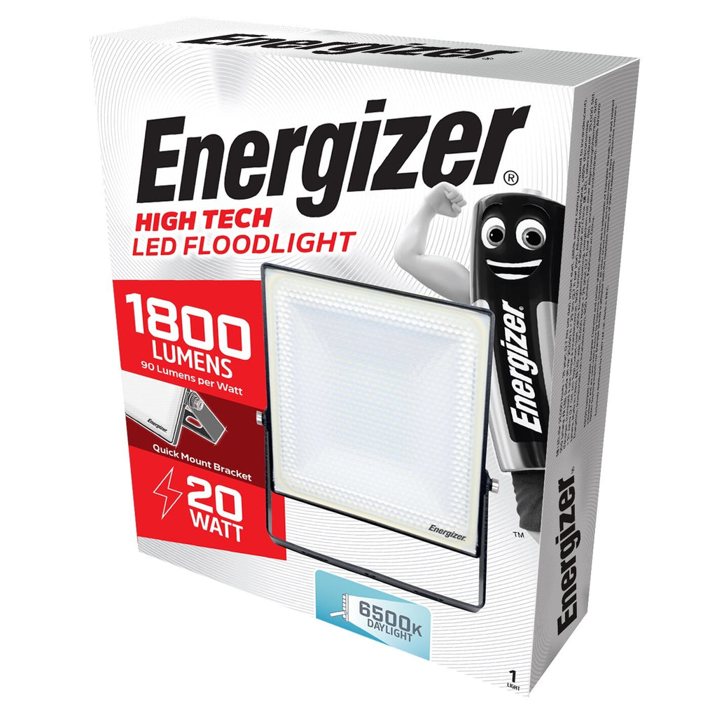 ENERGISER 20w LED FLOODLIGHT 1800 lumens