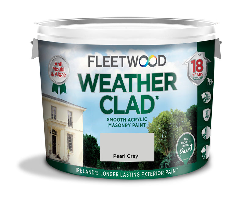 Fleetwood Weather Clad Pearl Grey 10Ltr - burkes_Hardware